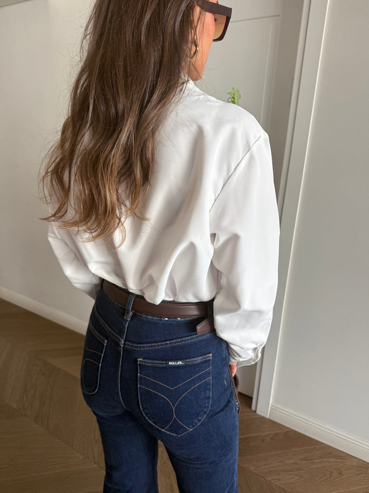 Rose button-down shirt