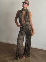 Brown jungle sissy overalls