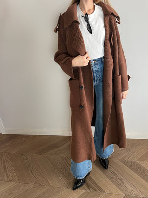 Joanna brown coat