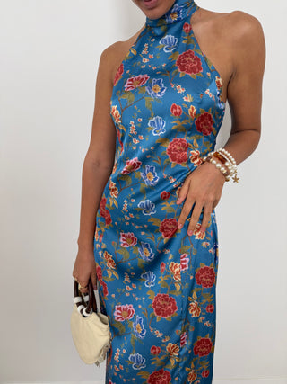 Blue Floral Pari Dress