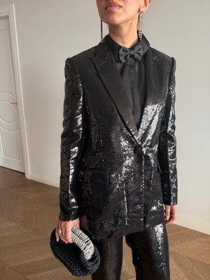 Black sequin suit