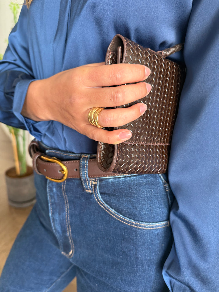 Navy blue Mace button-down