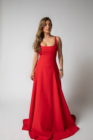 Red Ingrid Dress