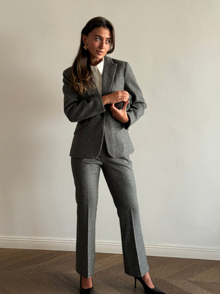 Gray Glitter Suit