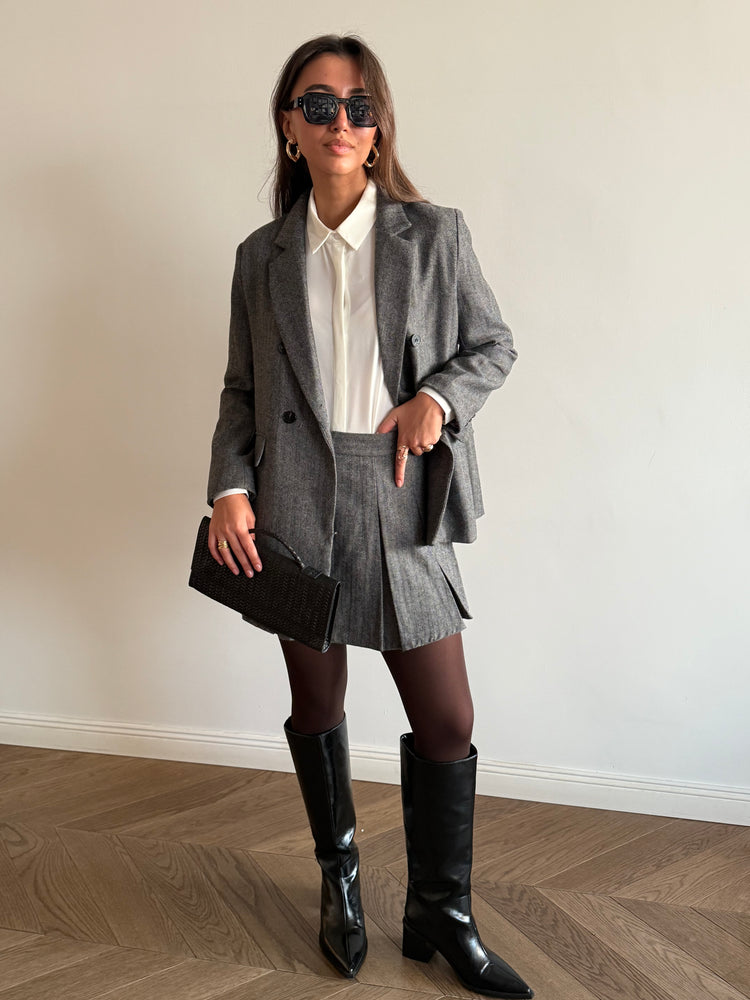 Black Josie Skirt Suit