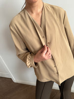 Kelly Camel Button-Down Shirt