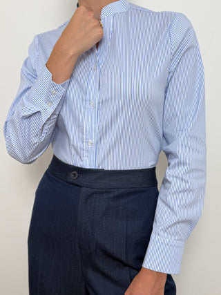 Light Blue Striped Shirt