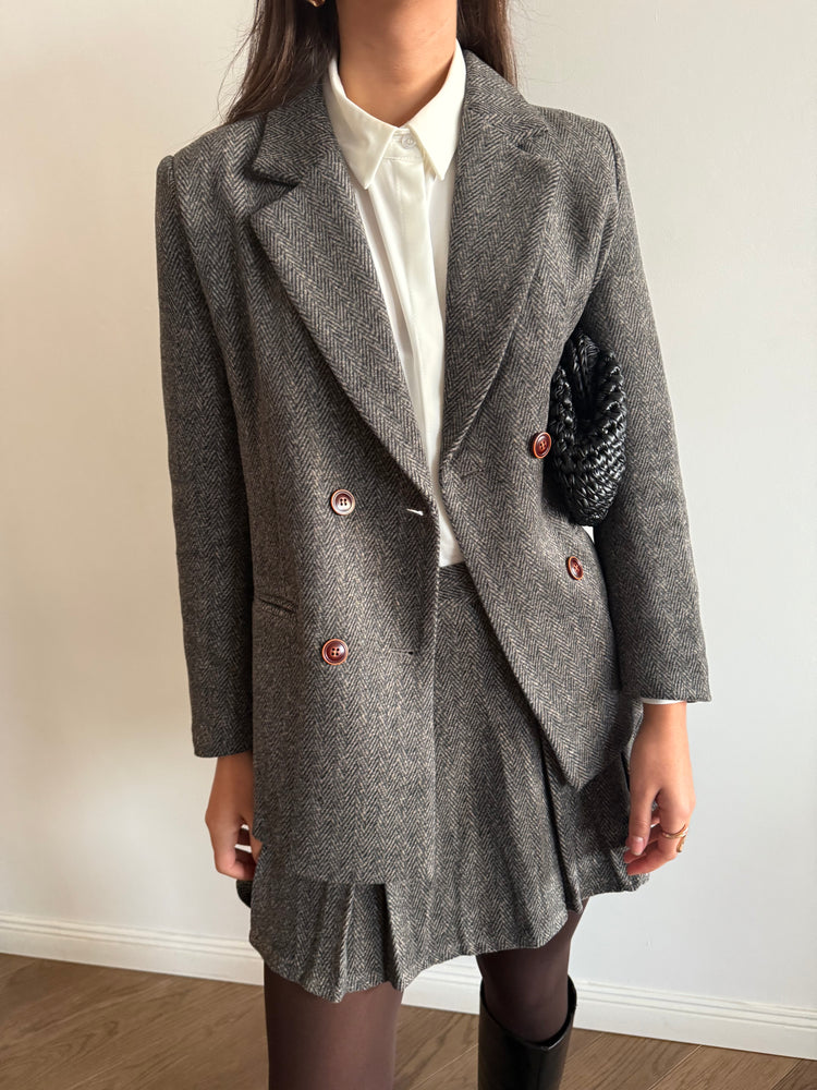 Brown Josie Skirt Suit