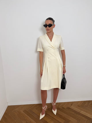 Cream Lori Dress