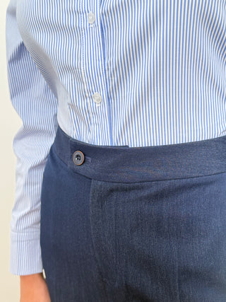 Light Blue Striped Shirt