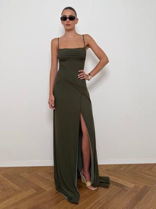 Lawrence Olive Dress