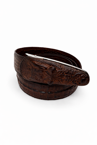Brown Crocodile Belt