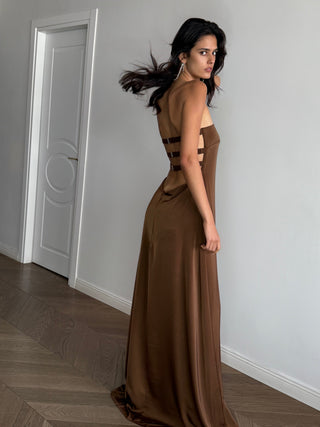 Angelina Brown Dress