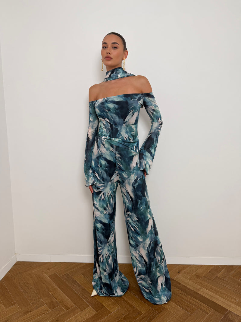 Blue Jungle Overalls