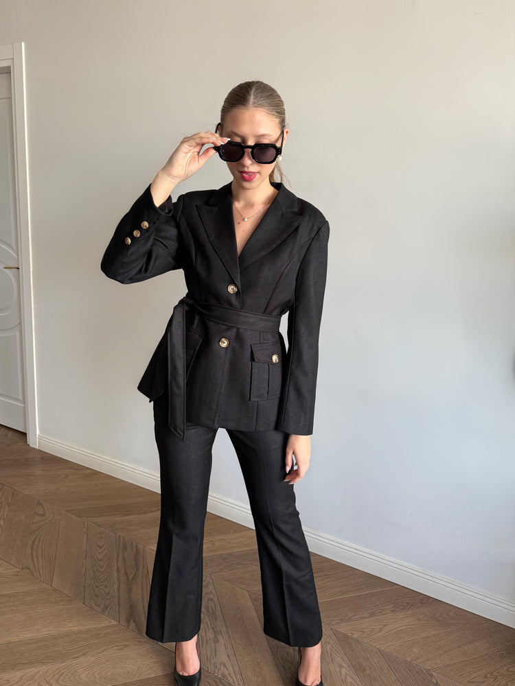 Black safari suit