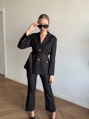 Black safari suit