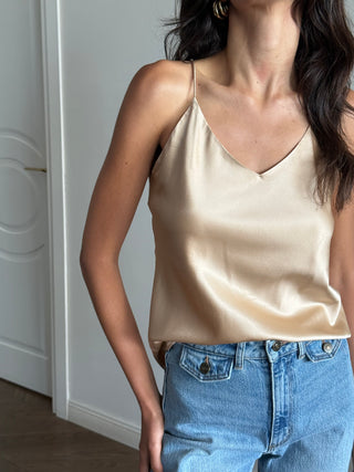 Lin gold tank top