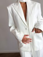 White Pinchy Bloom Suit