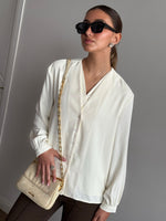 Cream Kelly Button-Down Shirt