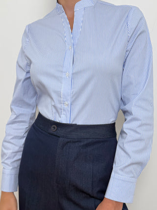 Light Blue Striped Shirt