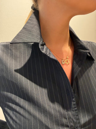 Striped Button-Down Shirt