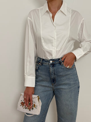 White Button-Down Shirt Belle