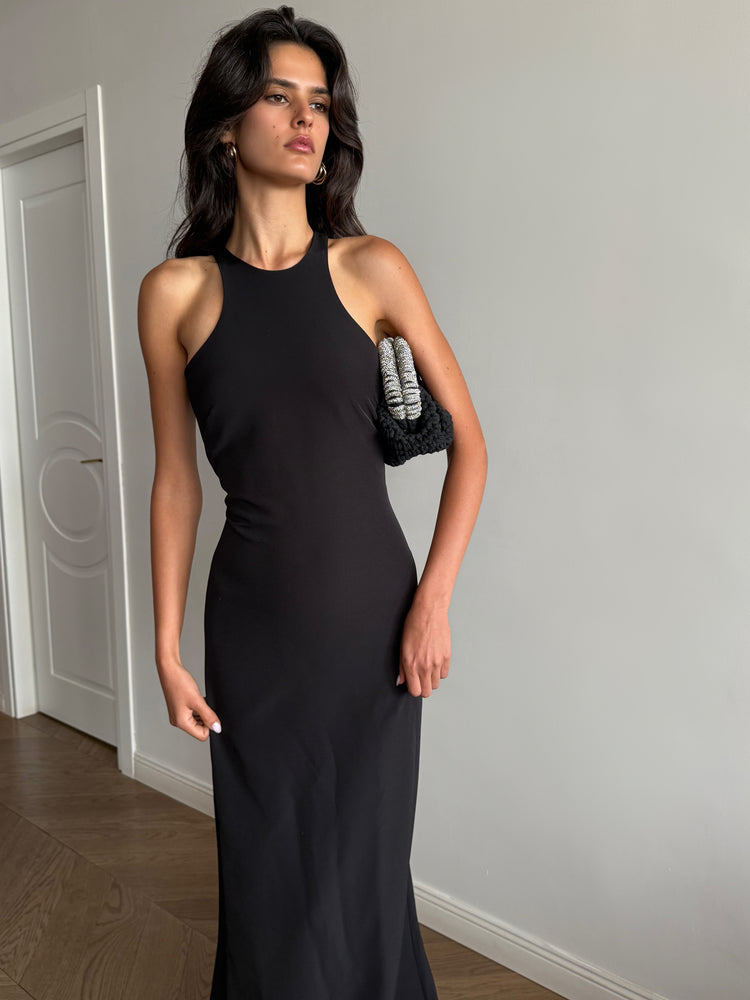 Kate maxi black dress