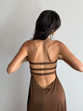 Angelina Brown Dress