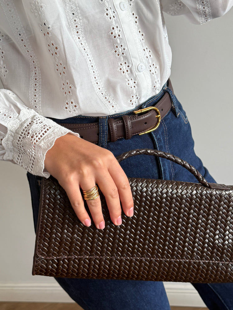 White Kelly Button-Down Shirt