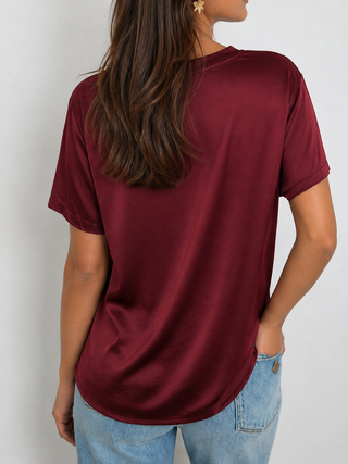 burgundy Chloe Shirt