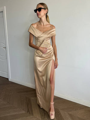 Blair maxi bronze dress