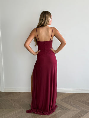 Lawrence burgundy dress