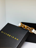 White Joseline belt