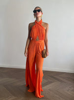 Orange Sissy Overalls