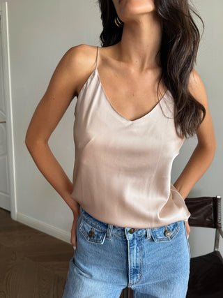 Lin powder tank top