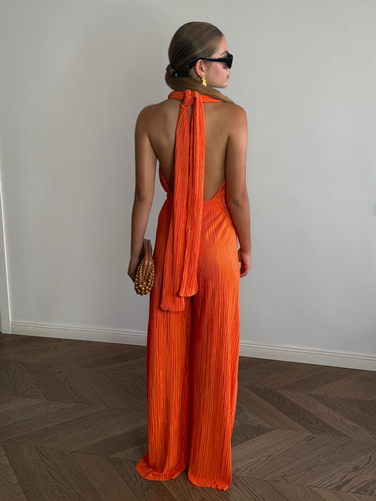 Orange Sissy Overalls