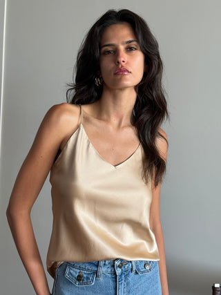 Lin gold tank top