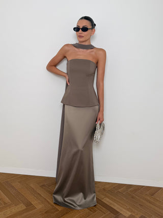 Champagne Corset and Skirt