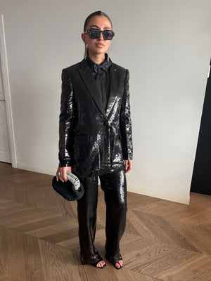 Black sequin suit
