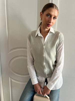 Paolo mint cardigan