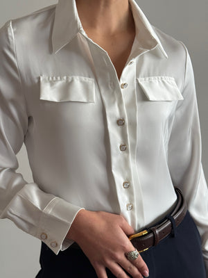 White button-down shirt Zadik