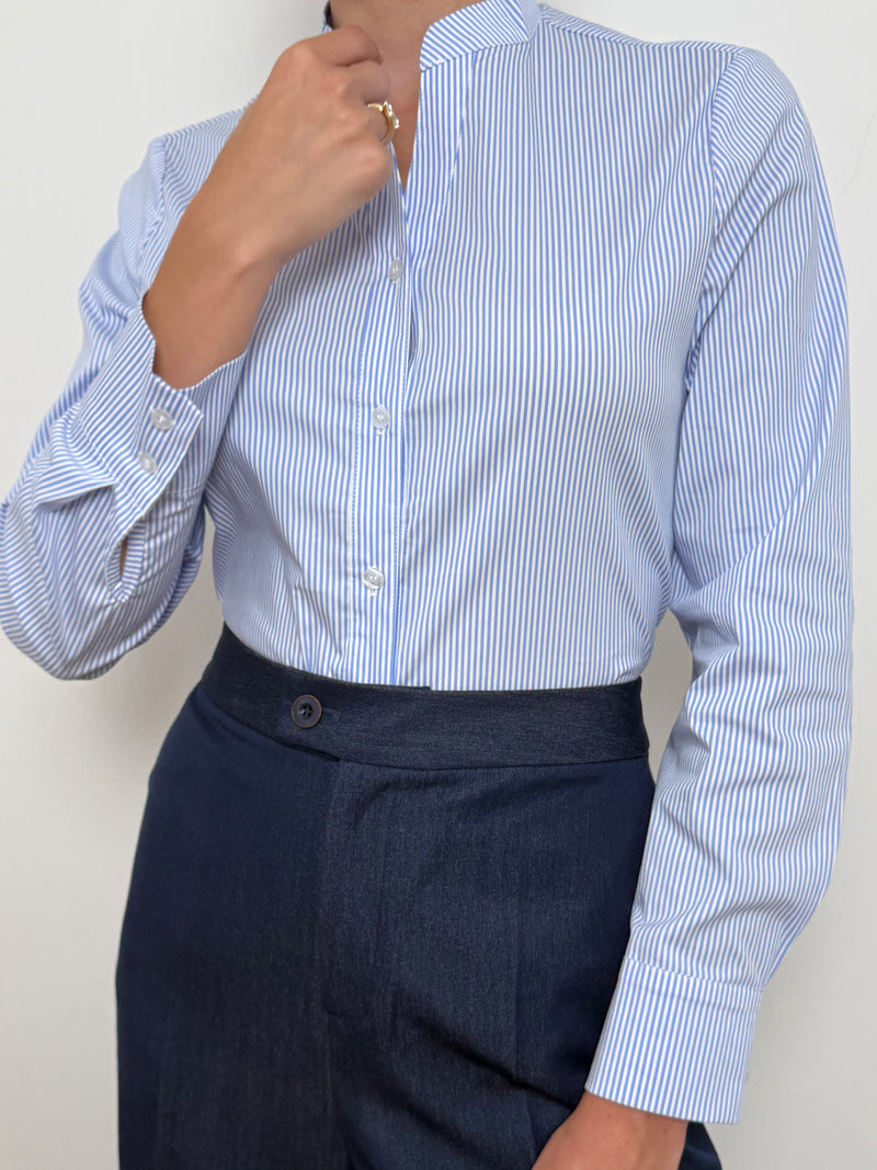 Light Blue Striped Shirt