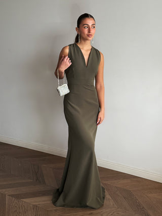 Temple Olive Dress