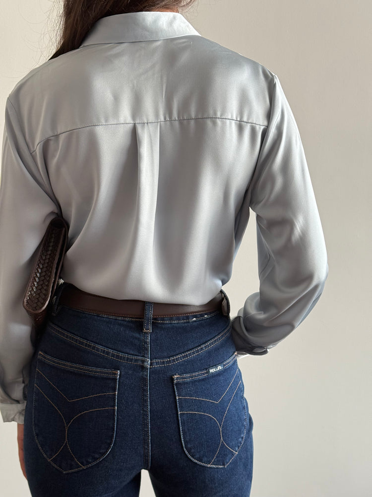 Light blue Perla Button-Down Shirt