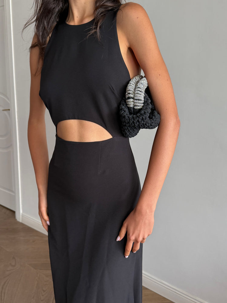 Black Valencia dress