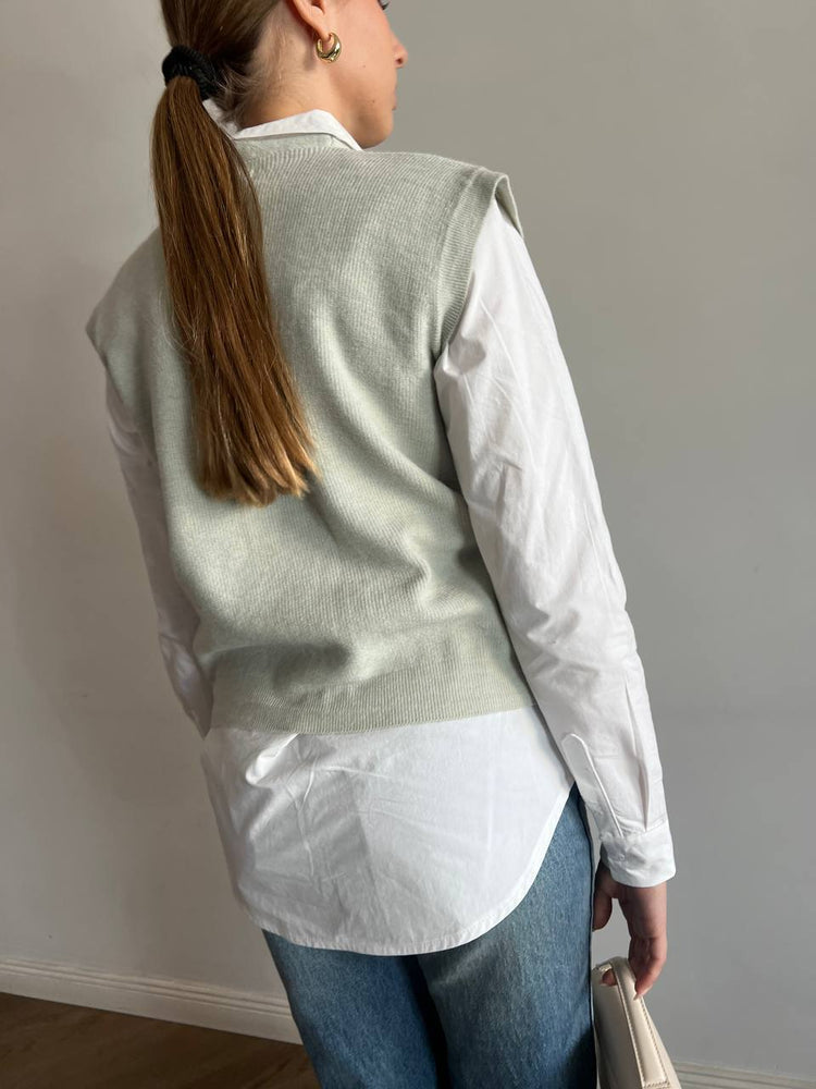 Paolo mint cardigan