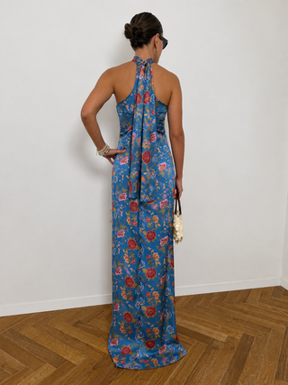 Blue Floral Pari Dress