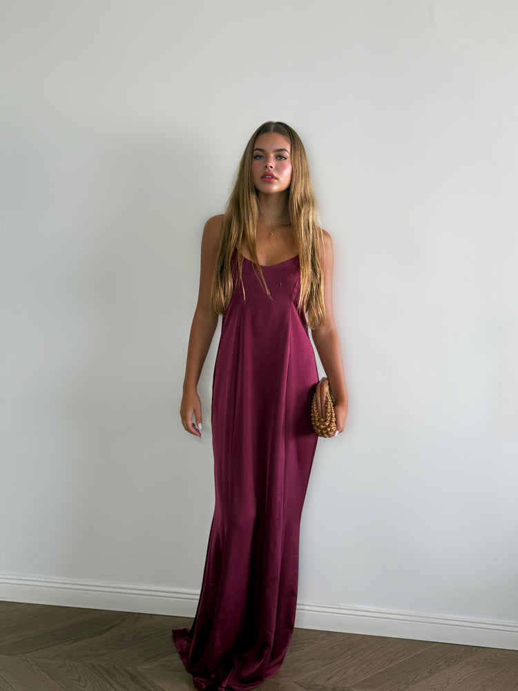 Burgundy Peaky  Dress