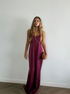 Burgundy Peaky  Dress