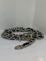 Silver chain belt